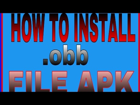 how to install apk obb